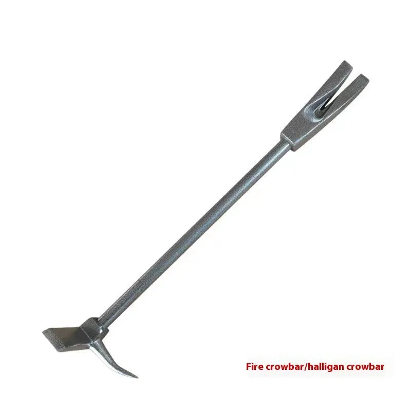 Silver carbon steel wrecking bar 24 inches with multifunctional iron collar for demolition