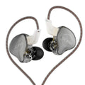 Bass-heavy wired in-ear headphones with 3.5mm plug, 0.78mm pin, and plastic minimalist housing