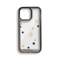 Simple doodle lucky star acrylic side PC hard phone case for iPhone 11 to 14 series