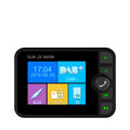 Black ABS car DAB digital receiver with 2.4-inch colour LED screen showing radio display