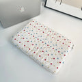 Polka dot women's laptop bag for 11, 13-14, and 15-15.6 inch computers.