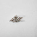 Geometric spider web metal stud earrings with electroplated gold and silver finish options