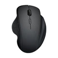Black or grey self-charging wireless laptop mouse with USB cable, compact 112mm design