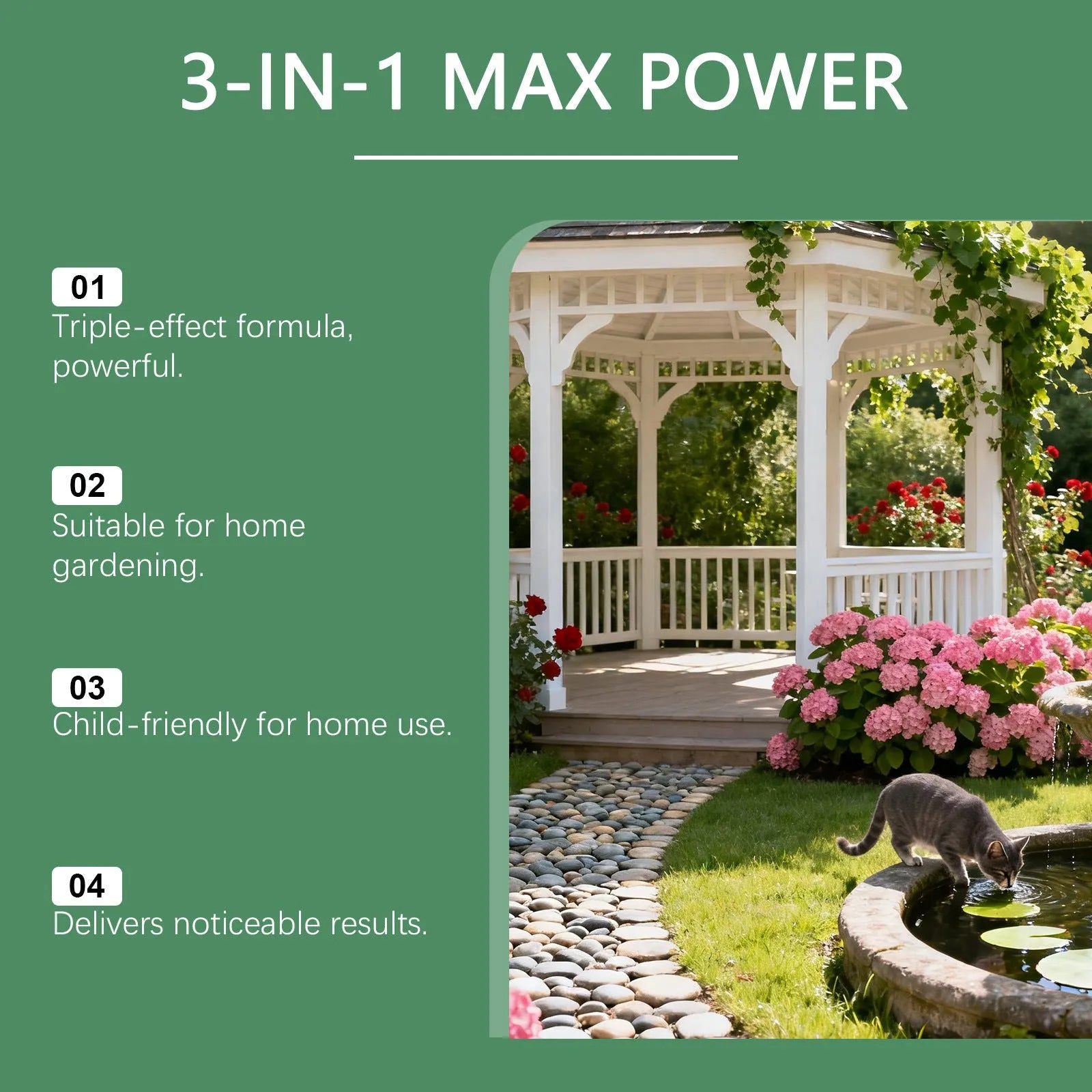 3-In-1 Max Power Herbicide 25g pack with Hexazinone ingredients