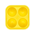Silicone dog slow feeder molar toy in green or orange with optional yellow tray and ball set
