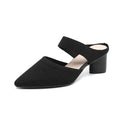 Casual simple pointed toe shallow mouth women's high heels in apricot colour, side view