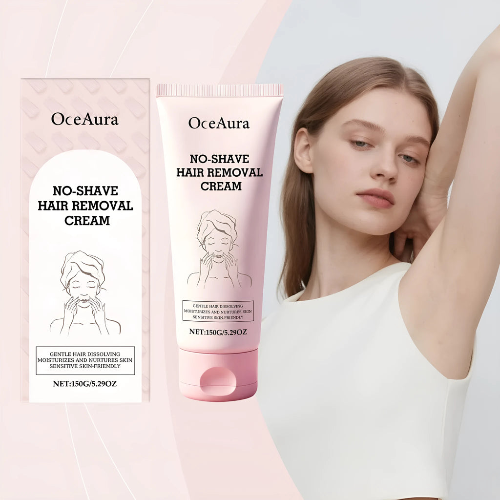 Body depilatory cream 150g tube with shea butter and panthenol for at-home hair removal
