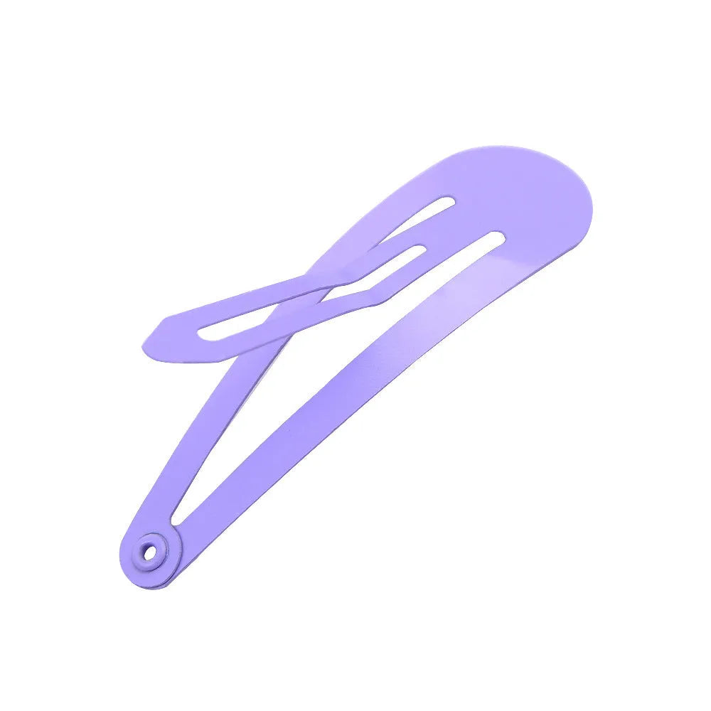 80-piece set of assorted coloured metal hair clips laid out, with a 2-inch barrette shown separately.