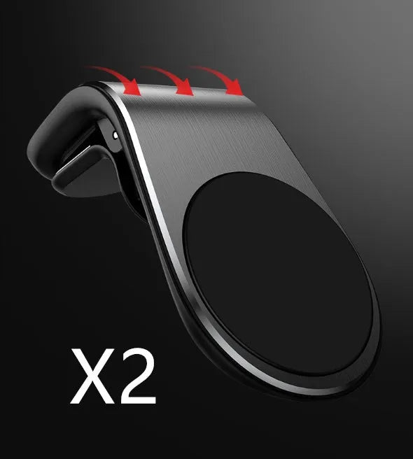 Adjustable car mounting bracket in black, gold or silver for dashboard, windscreen or air vent attachment