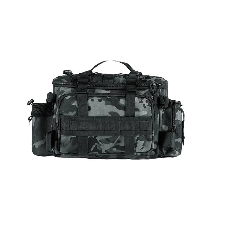 Luya crossbody multi functional fishing storage bag in Camouflage M colour made from Oxford cloth