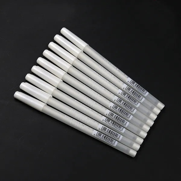 Touchnew highlight pen with plastic shell in golden, silver, or white colours for hand-painted stroke work