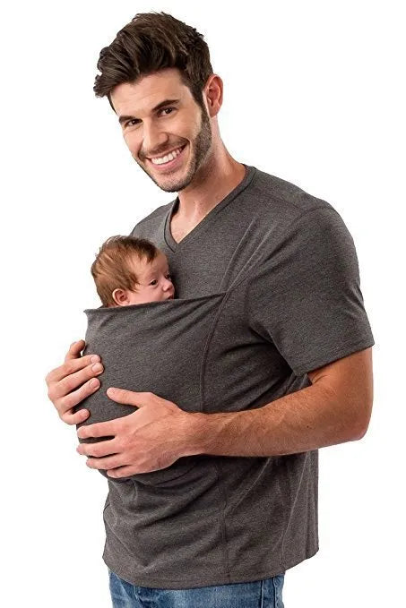 Green loose fit cotton short sleeve t-shirt on a hanger.
