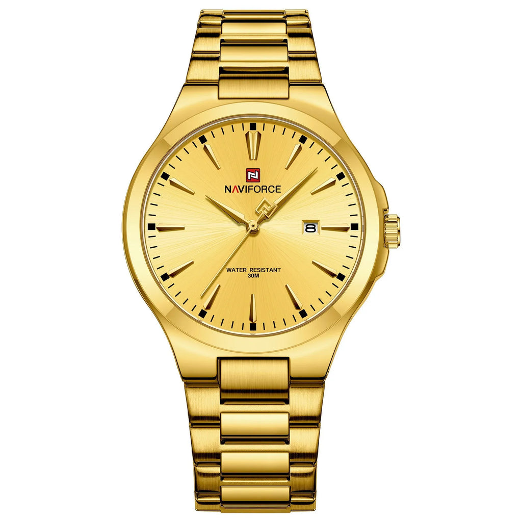 Alloy case business men's analogue wrist watch with 10.5mm dial thickness and 3ATM water resistance in multiple colours