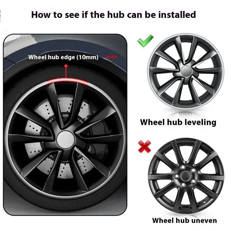 Set of 4 car wheel hub guard circles in Passion Red for 18 size wheel hubs, scratch-resistant.