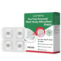 Microneedle concealer patch for flat wart removal and facial skin repair treatment