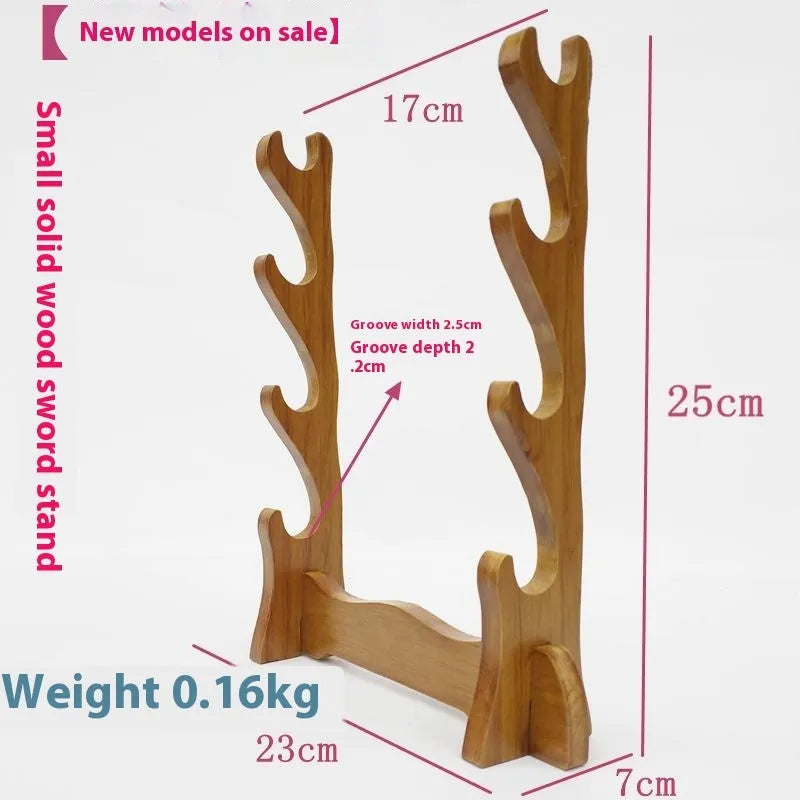 Chinese style wooden multi-layer bracket shelf on a wall