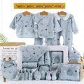 Baby clothes gift box containing cotton cardigan suits with cartoon patterns and accessories