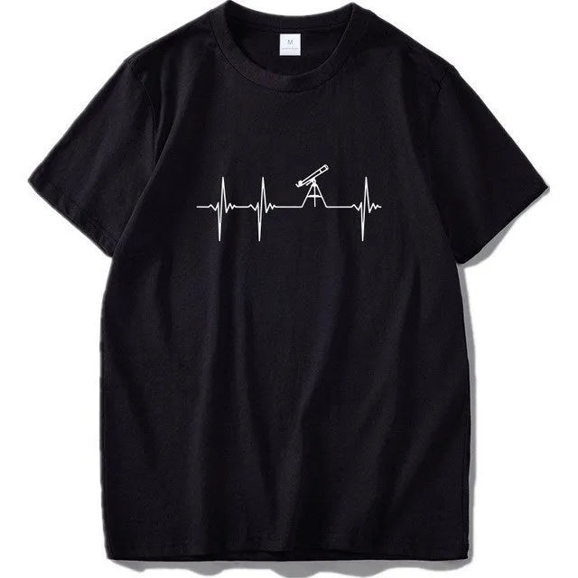 Men's slim fit short sleeve T shirt in black with round neck, sizes S to XXL