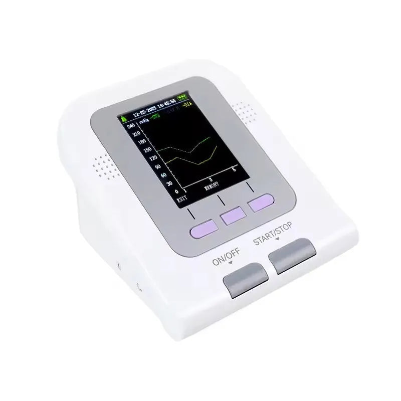 CONTEC08A veterinary digital blood pressure monitor with colour screen and three animal cuff sizes.