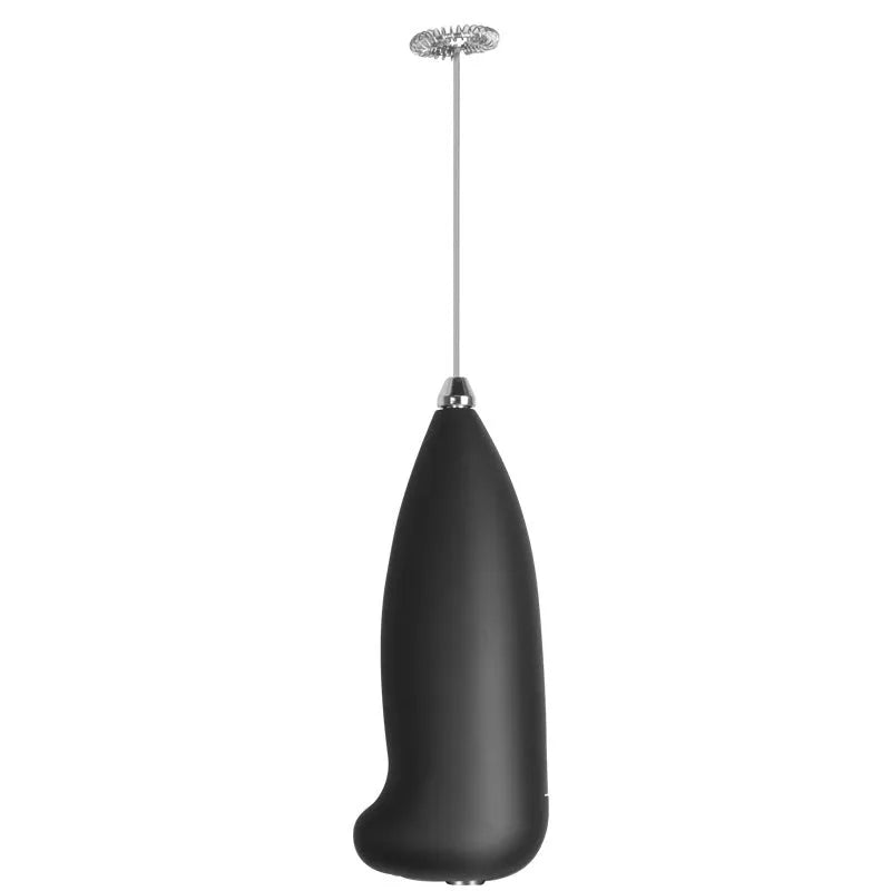 Mini electric milk frother, plastic handheld whisk, 5x3x21cm, for coffee and hot chocolate
