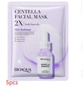 White collagen face sheet mask with 30g gel content for facial application