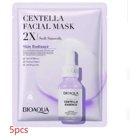 White collagen face sheet mask with 30g gel content for facial application