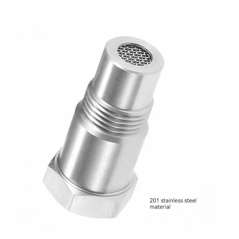 304 stainless steel oxygen sensor adapter with three-way catalyst design