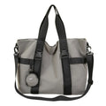 Men's large capacity shoulder travel bag in black colour with organisational compartments