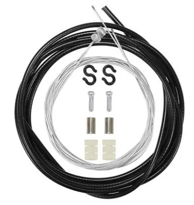 Bicycle brake handle in all aluminium or half aluminium, black or silver, with brake and shifting line set options