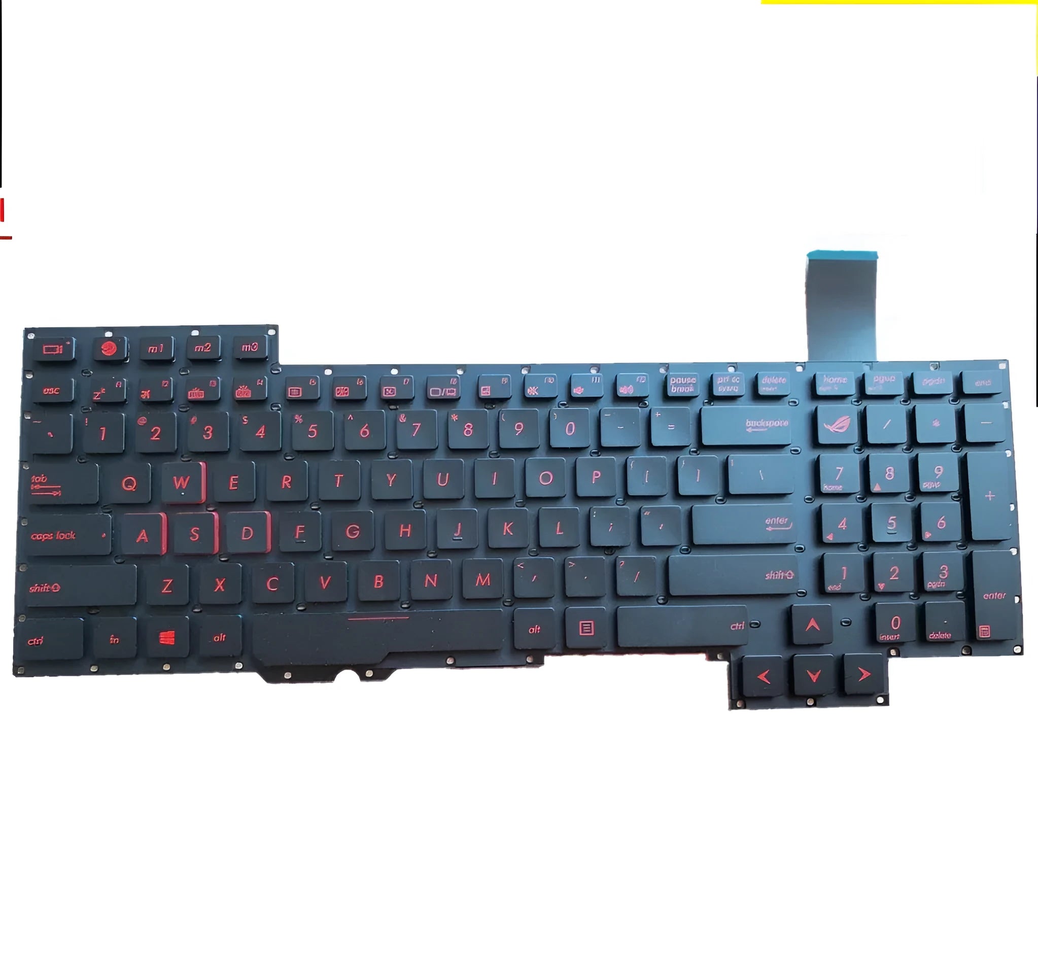 Black wired keyboard with PS/2 connection and multimedia function keys