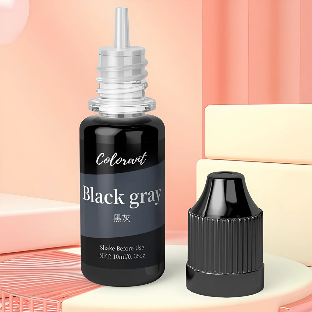 30 colour DIY candle and soap dye concentrate set in 10ml bottles with needle-tip application