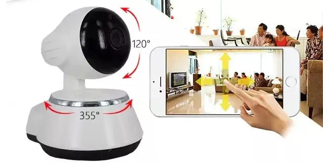 WiFi network surveillance camera with compact 95x130x135mm dimensions and low power consumption