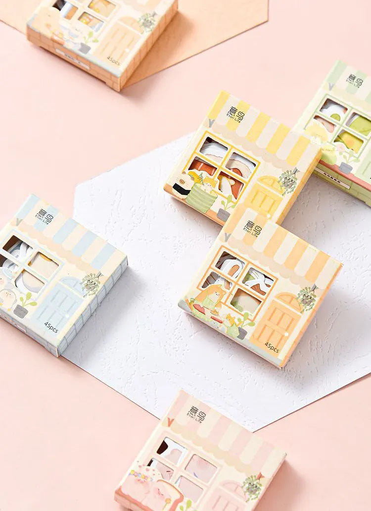 Paper account stickers with penguin design measuring 20-50mm wide for stationery decoration