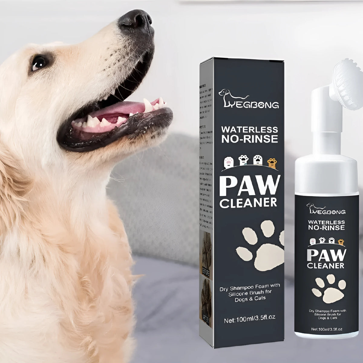 Dog paw balm set with shea butter oat aloe coconut oil vitamin E, 5.5cm balm, washing cup, towel, and sole pads
