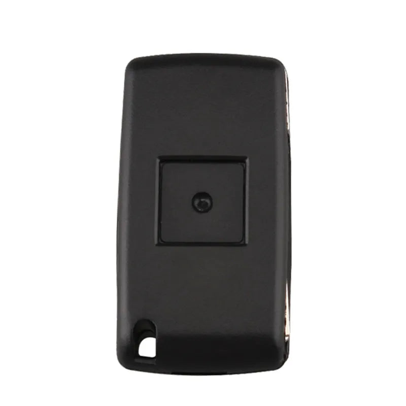 Black folding remote control key for old Peugeot Citroen, 0523 groove, 433MHz, 46 chip, with circuit board battery