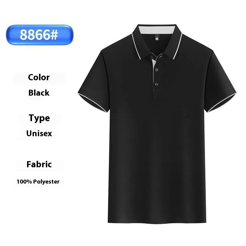 Ice silk overalls polo shirt in asymmetric style with cotton polyester fabric for work wear