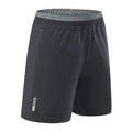 Men's loose grey cropped workout pants with quick-drying Ice Silk fabric for running and sport