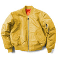 Men's American workwear-style cotton-padded nylon jacket in Army Green colour, loose fit.