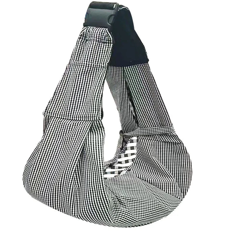 Adjustable shoulder strap dog pet bag in soft polyester material for dogs under 7.5kg