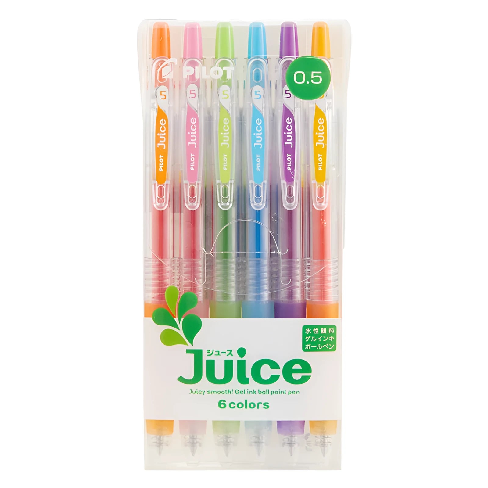 Pack of six Baiguole metallic gel pens with 0.5mm tips in gold, silver, and other shades.