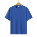Loose fit modal colour short-sleeved T-shirt on a hanger, available in multiple solid colours.