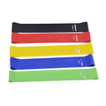 Five TPE resistance bands set with cloth bag and manual for leg, butt and yoga exercise