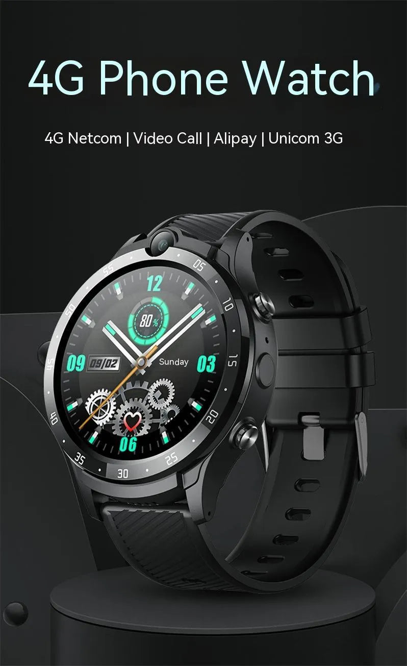Smart Watch Watch3 black touch screen with Bluetooth calling and fitness tracking features