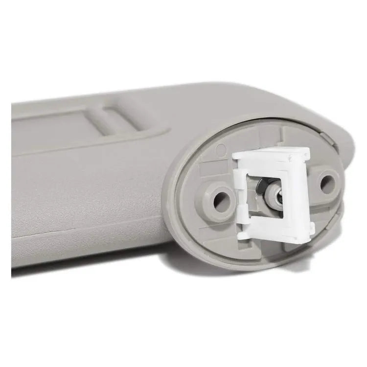 Grey left-side car sun visor, plastic light-shielding board, wired fitting, 45 x 19.5 x 5 cm