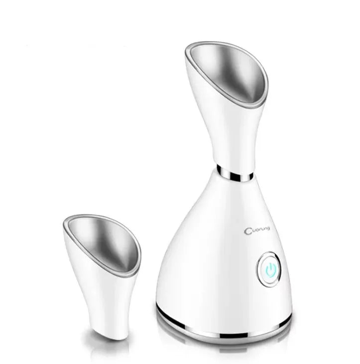 White nano ionic facial steamer 170x110x175mm with thermal spray and one-key switch