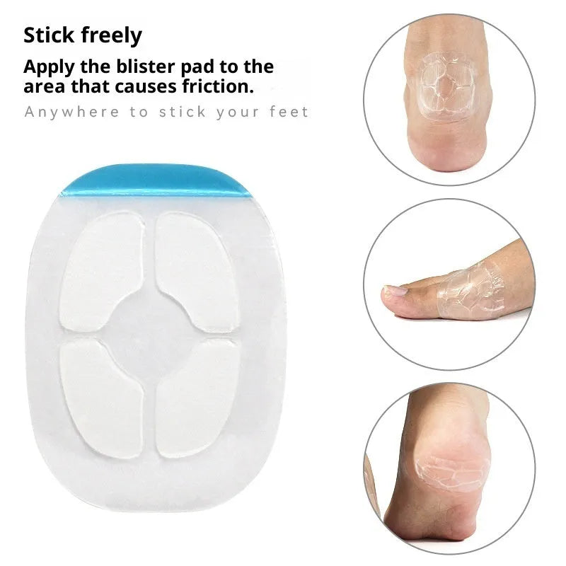 Transparent hydrogel invisible foot anti-wear paste heel protector patch for all-season use
