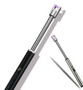 Rechargeable electric lighter with zinc alloy body and PVD ice plating finish in a gift box