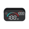Black universal car head-up display HUD projector unit for speed and compass projection.