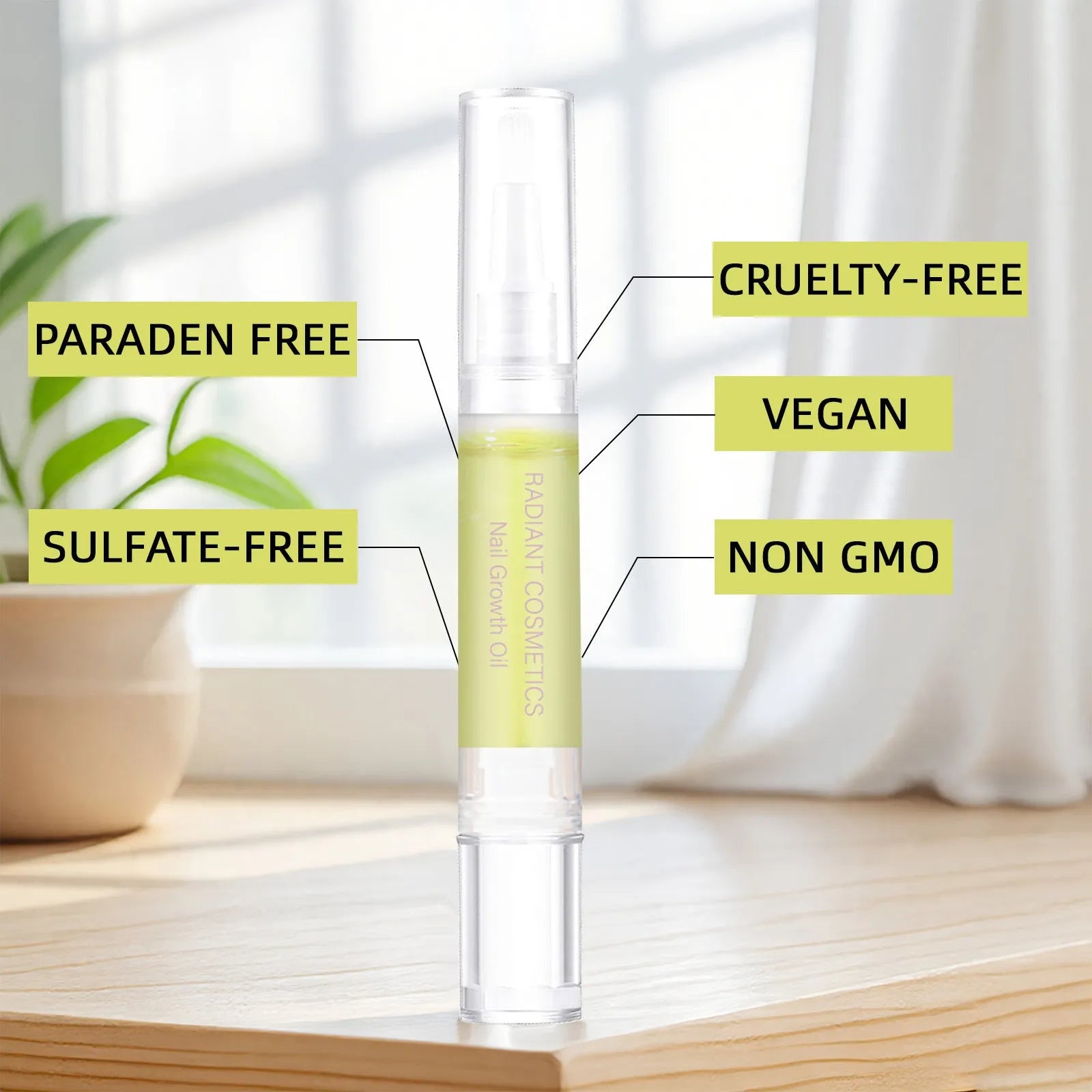 3ml bottle of wash-free nail growth treatment oil for export sales