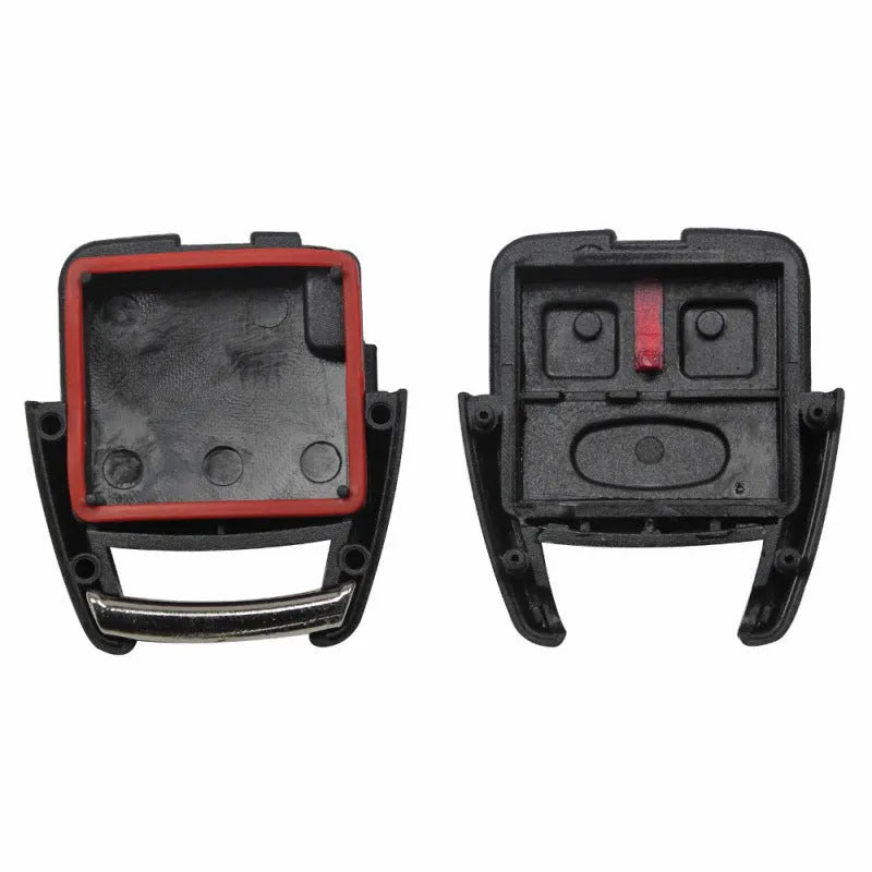 Black plastic Opel three-button remote key shell, 20g replacement casing with three key buttons